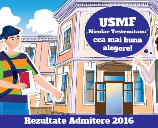 Rezultatele finale ale concursului de admitere 2016